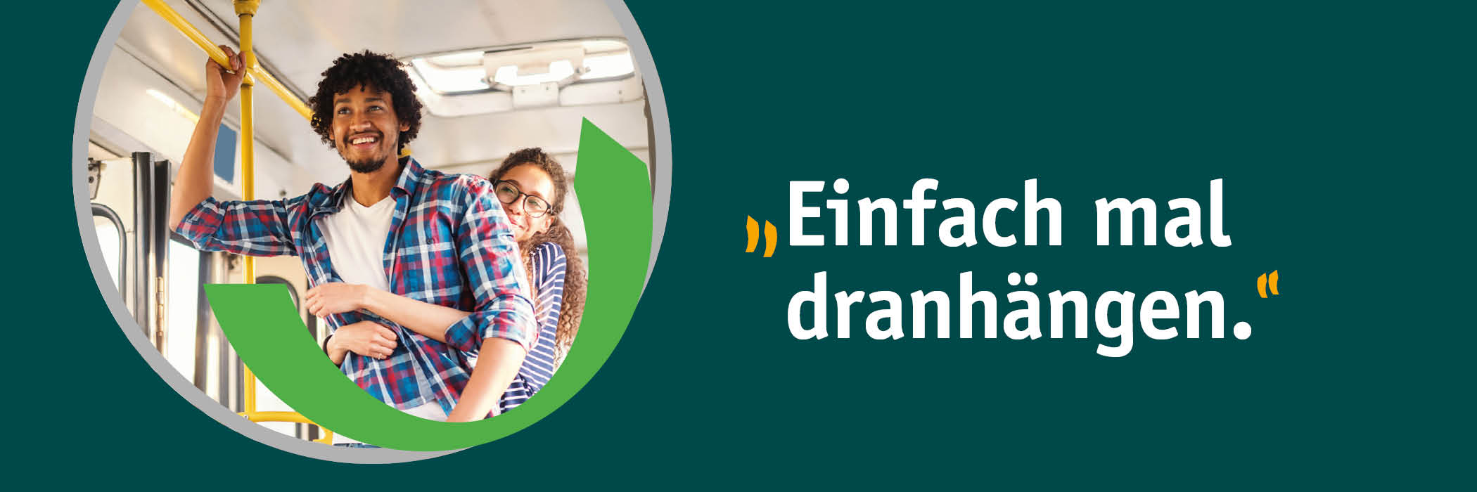 Werbemotiv Einfach mal dranhängen.