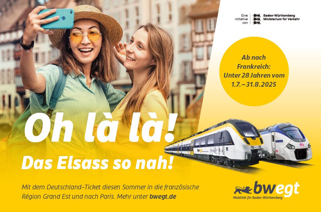 Deutschland-Ticket reicht bis Paris