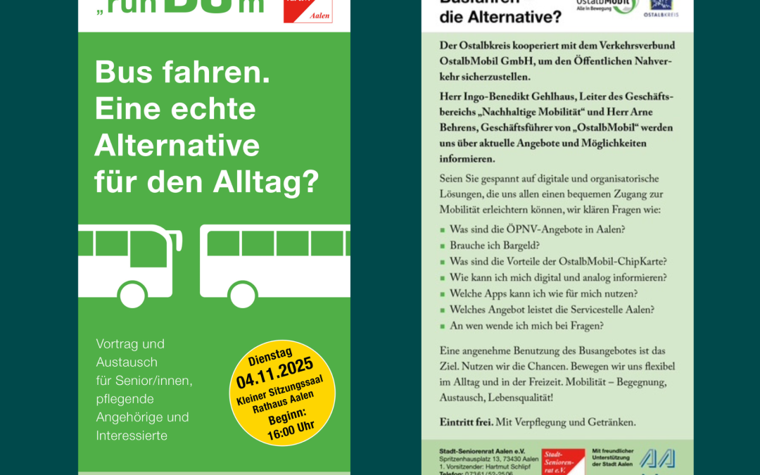 Bus fahren. Eine echte Alternative für den Alltag ?