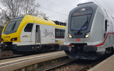 Schienenverkehrsanbindung während der